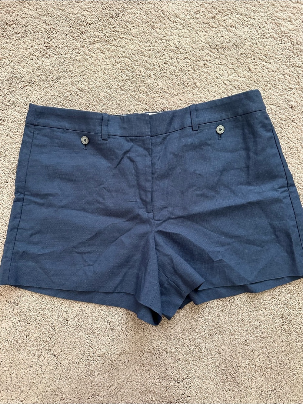 Women’s J. Crew Navy Blue Tailored linen Shorts